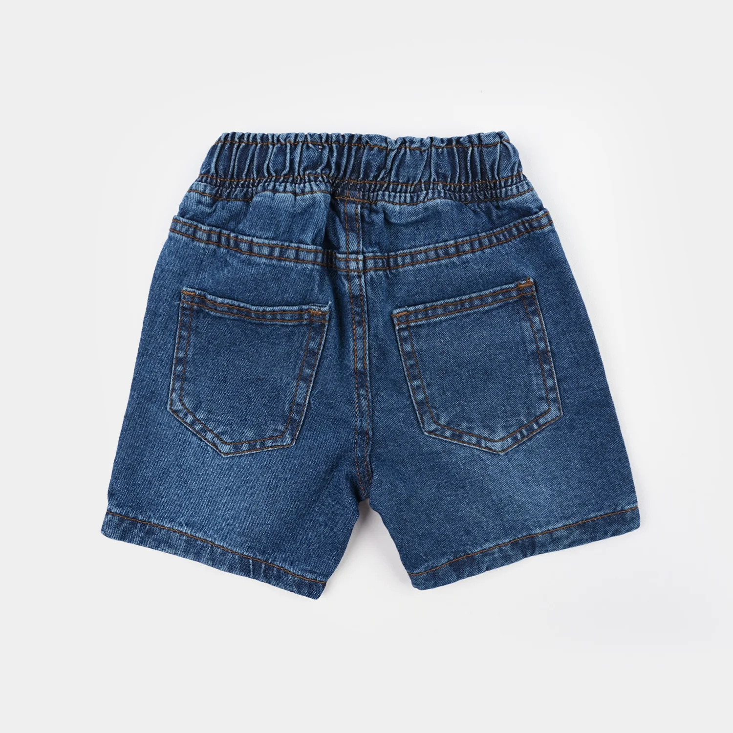 Boys Denim Viscose Short Distress-Dark BLUE - Image 3