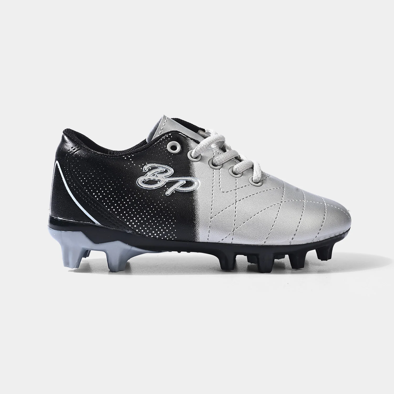 Boys Football Shoes YA-001-Silver/Black - Image 4