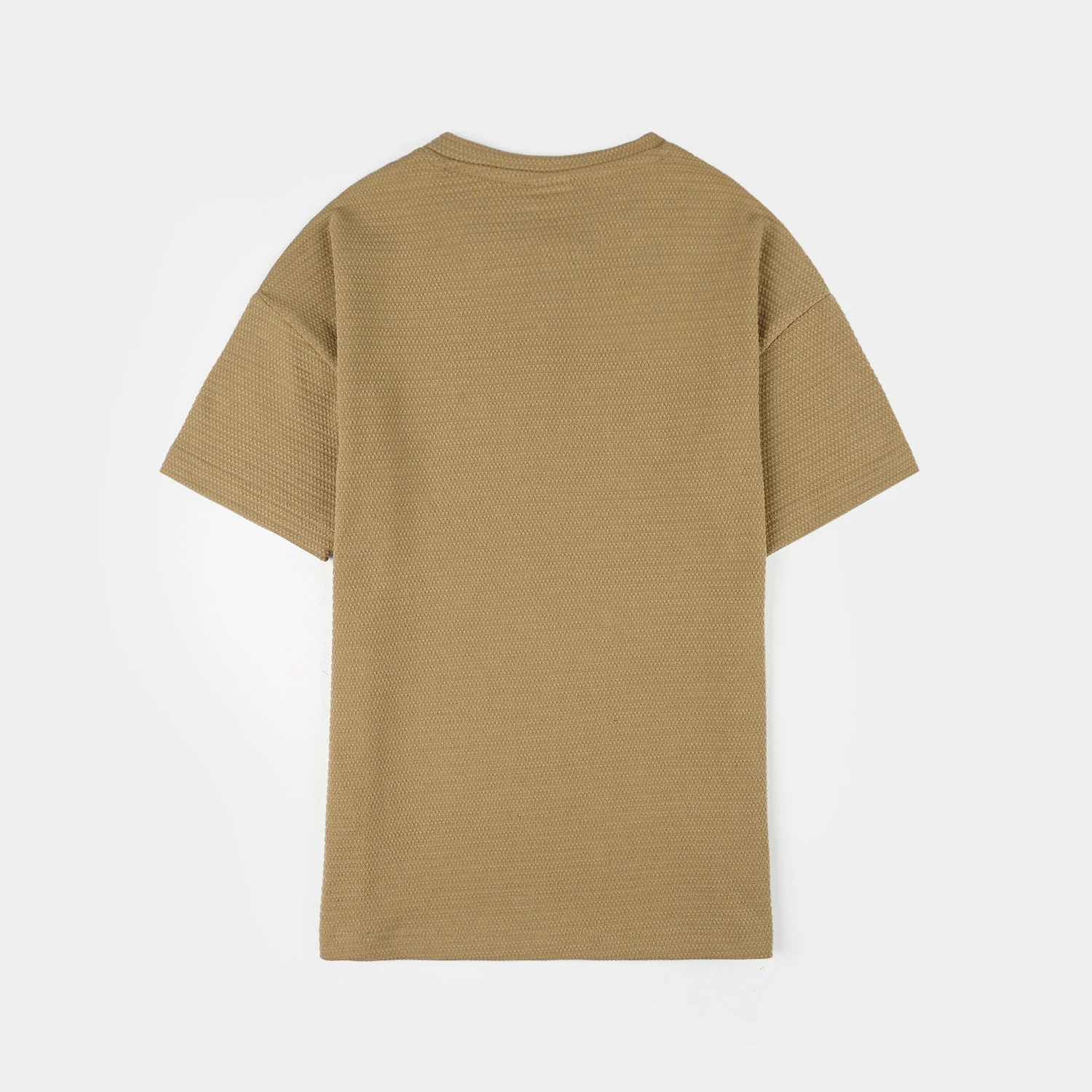 Boys Jacquard T-Shirt (Great Vibes) - Brown - Image 3