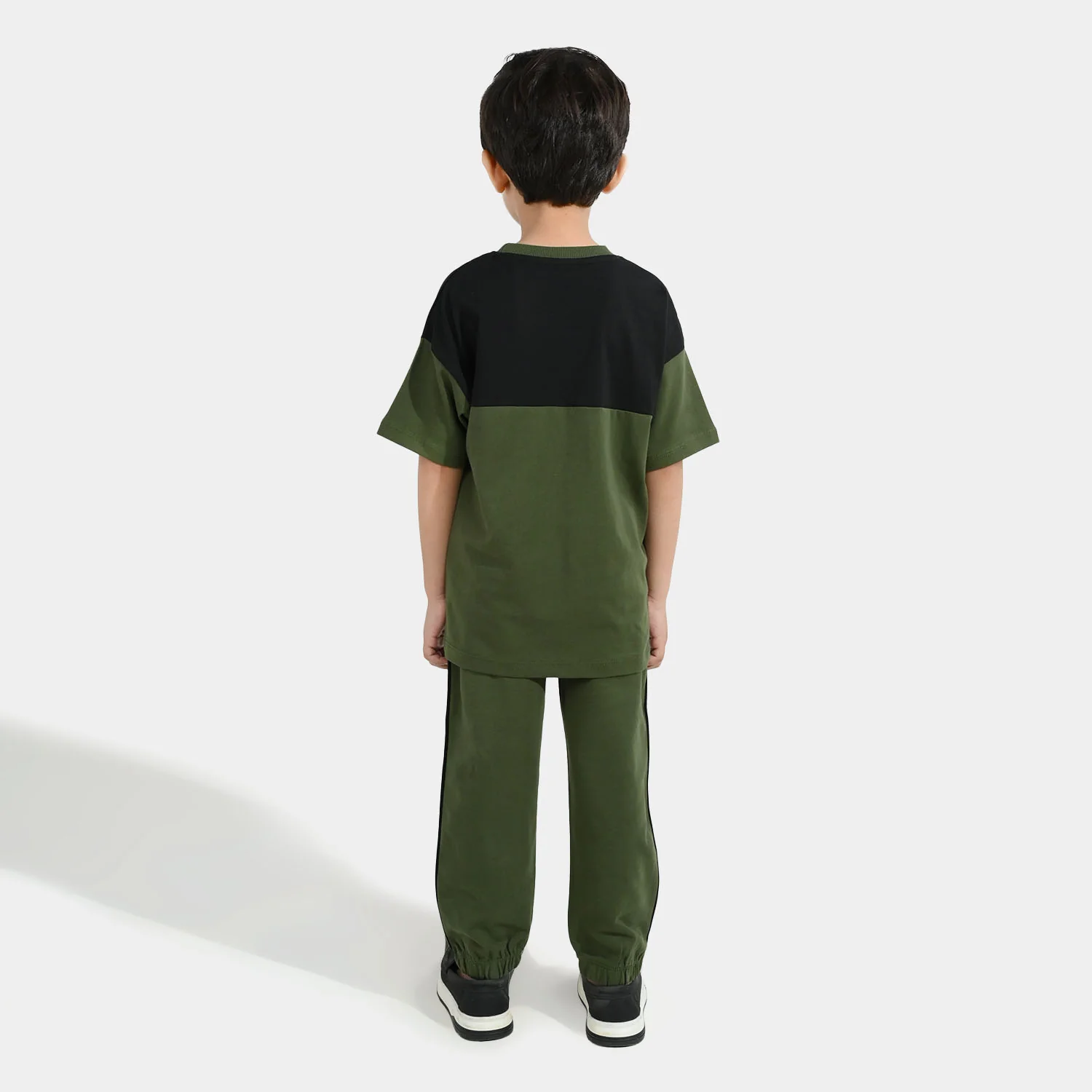 Boys Jersey/Terry 2 Piece Suit Sydney Harbour-GREEN - Image 4