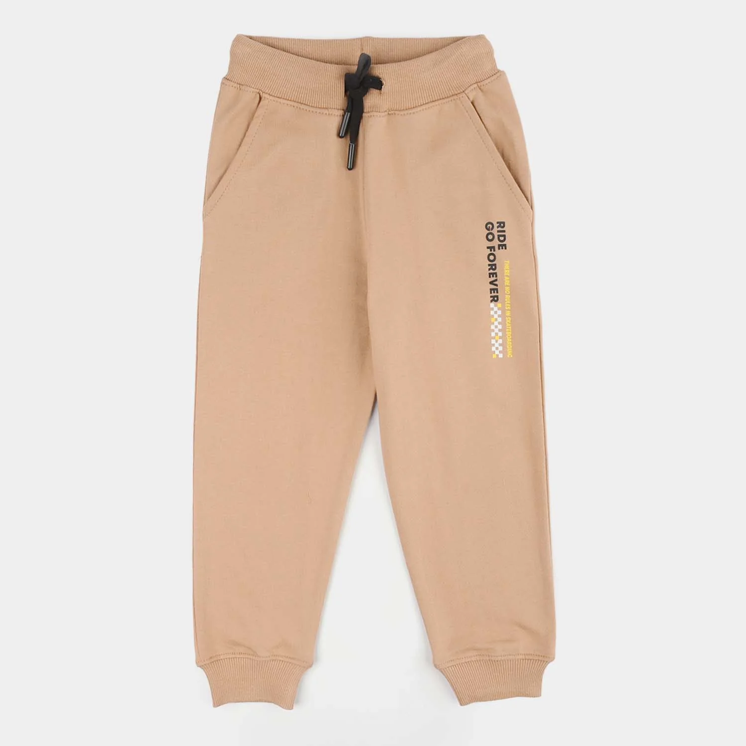 Boys Jersey/Terry Pajama (Ride) - Brown