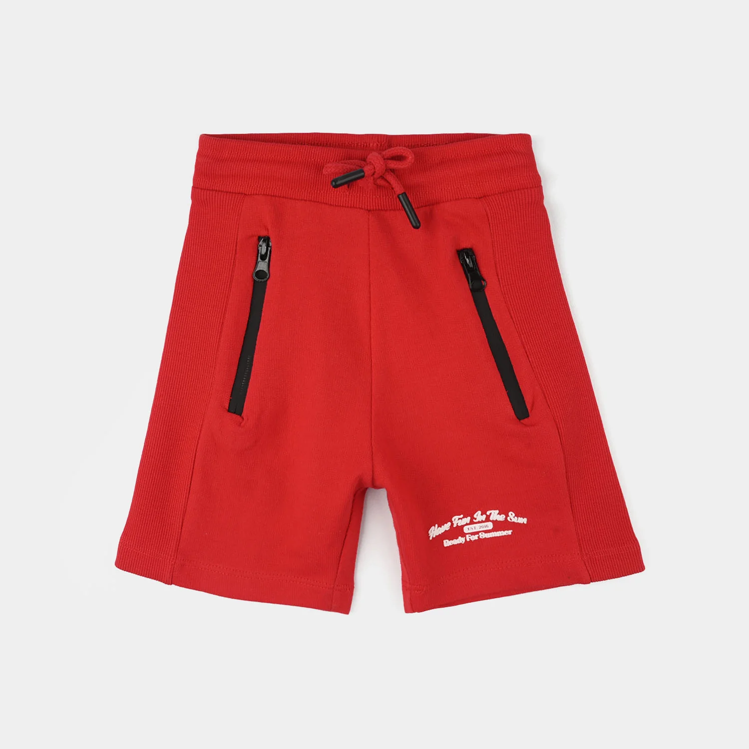 Boys Jersey/Terry Shorts (Have Fun) - Red