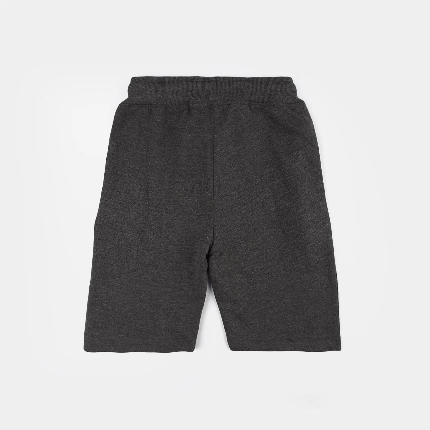 Boys Jersey Terry Shorts (No. Five) - Dark Grey Melange - Image 4