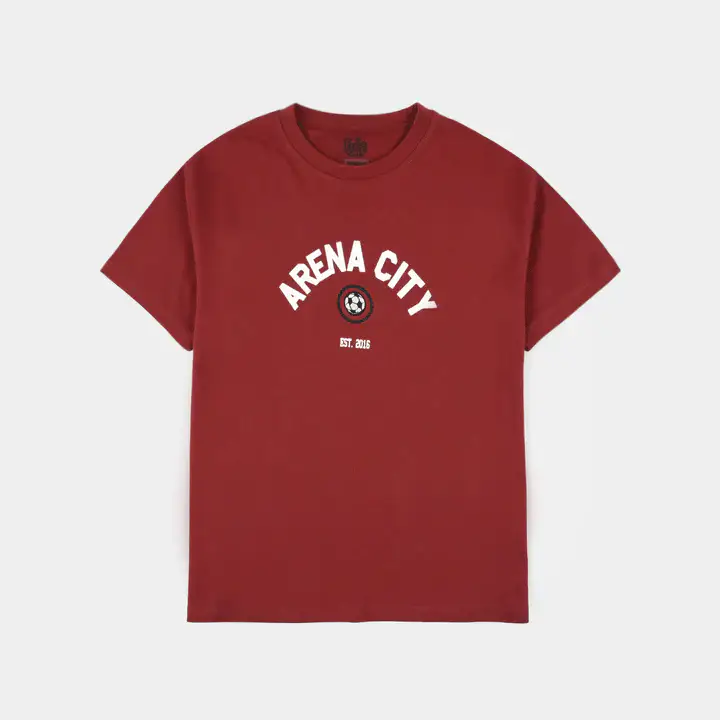 Boys Jersey/Terry T-Shirt (Arena City) - Maroon
