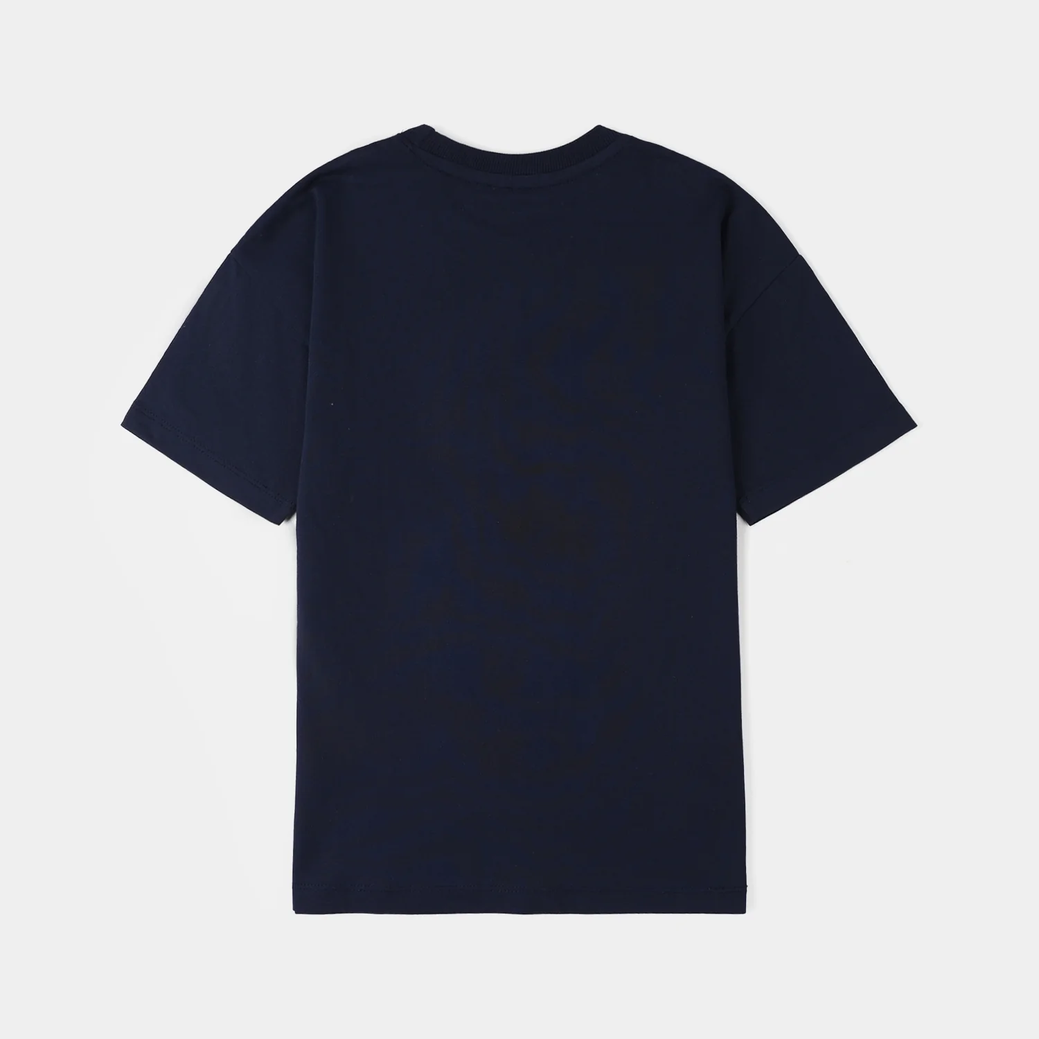 Boys Jersey/Terry T-Shirt Basketball - Navy Blue - Image 4