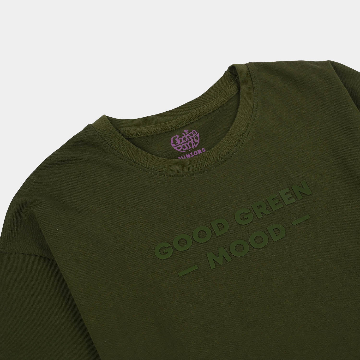 Boys Jersey/Terry T-Shirt (Mood) - Green - Image 2