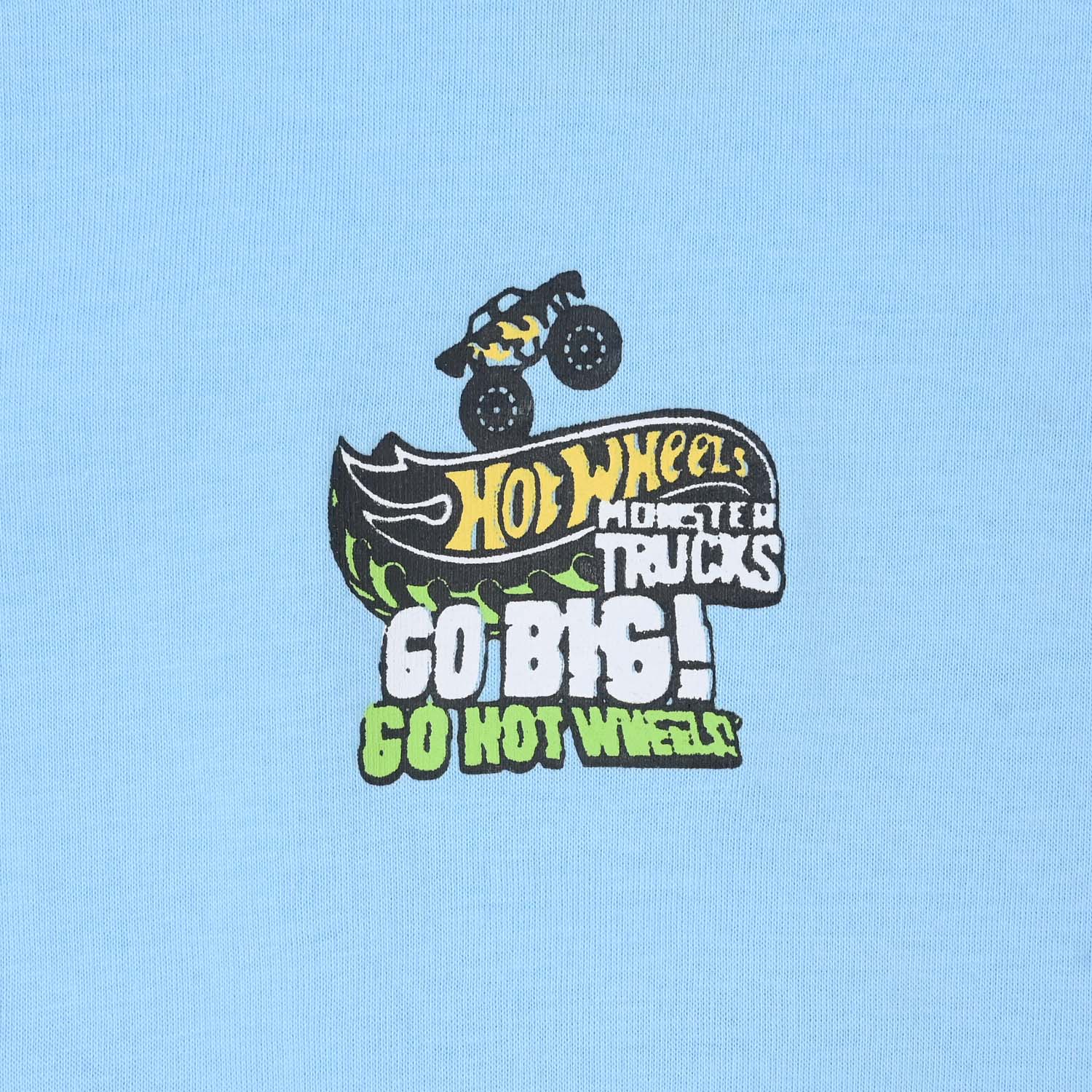 Boys Jersey/Terry T-Shirt (Hot Wheels) - Light Blue - Image 4