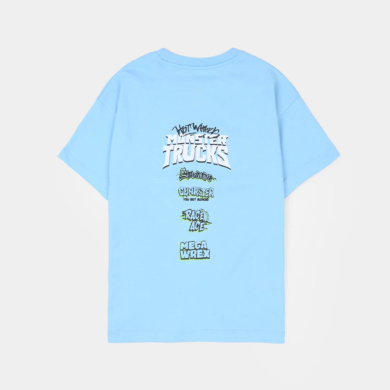 Boys Jersey/Terry T-Shirt (Hot Wheels) - Light Blue - Image 5