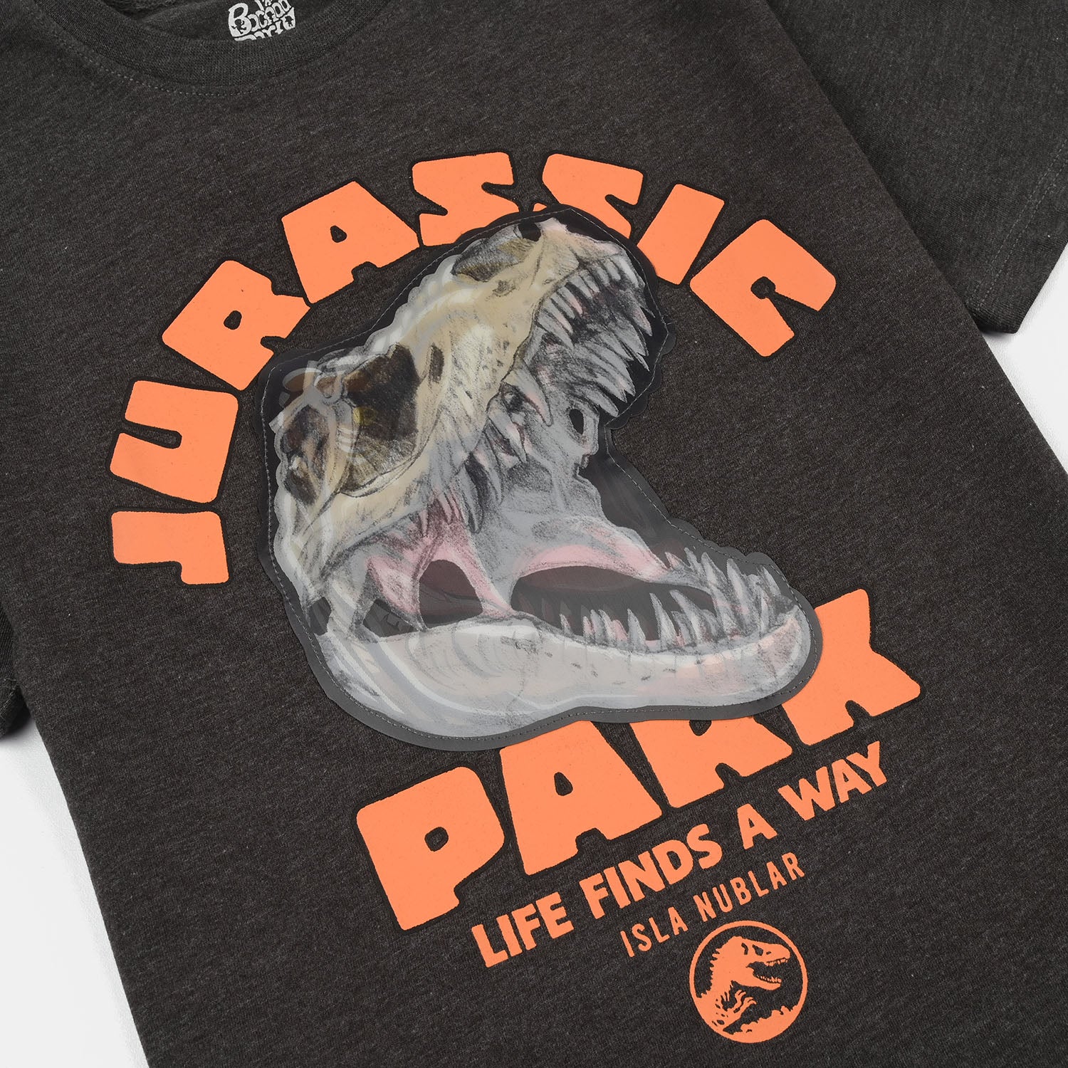Boys Jersey/Terry T-Shirt (Park) - Dark Grey Melange - Image 2