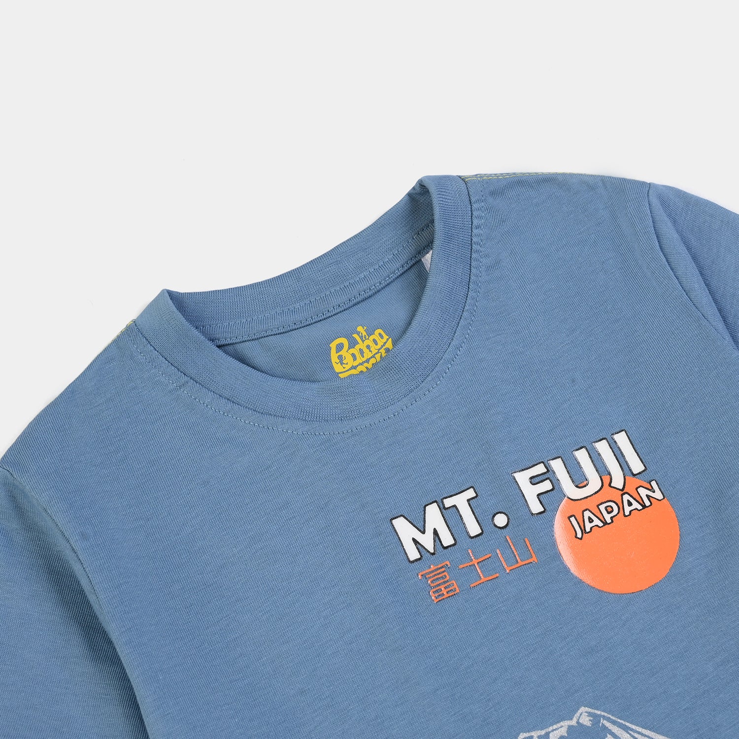 Boys Jersey/Terry T-Shirt MT. FUJI- Teal - Image 2