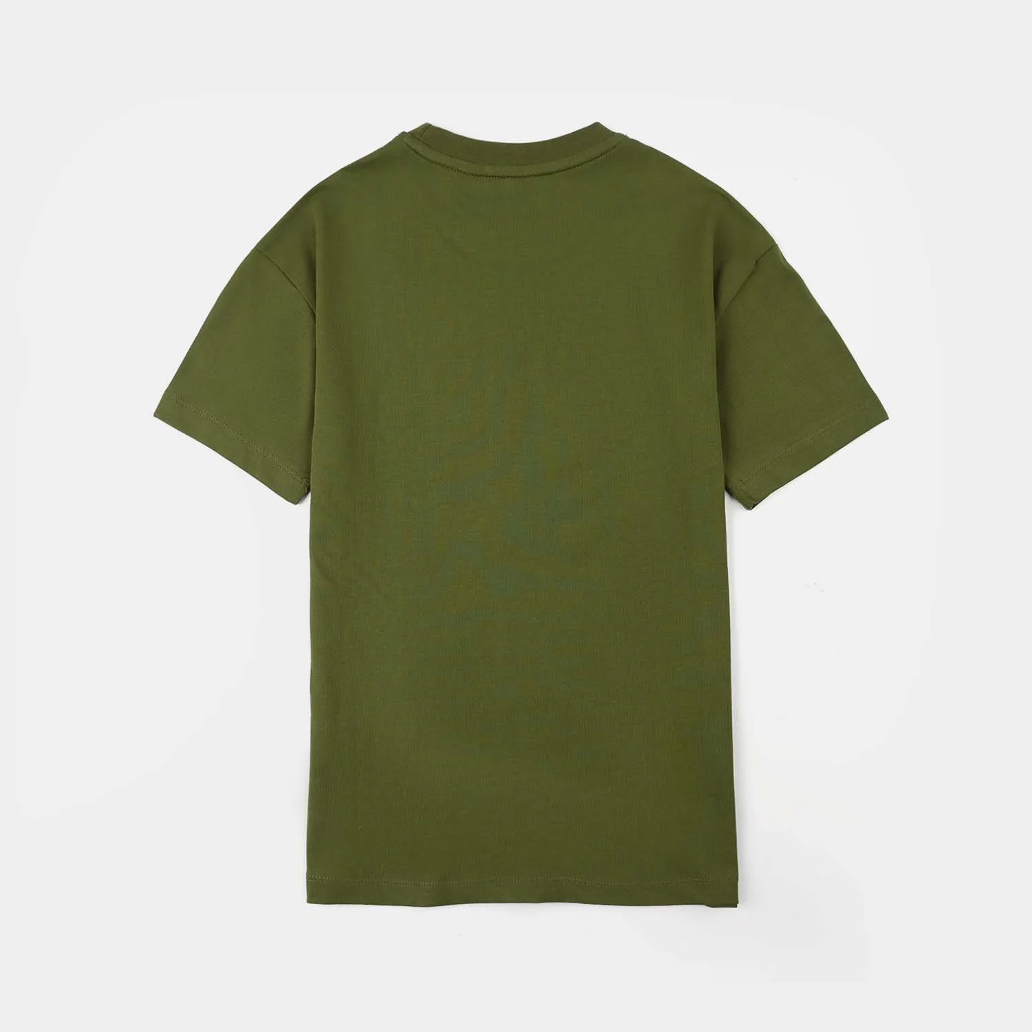 Boys Jersey/Terry T-Shirt (The Incredible) - Olive Green - Image 3