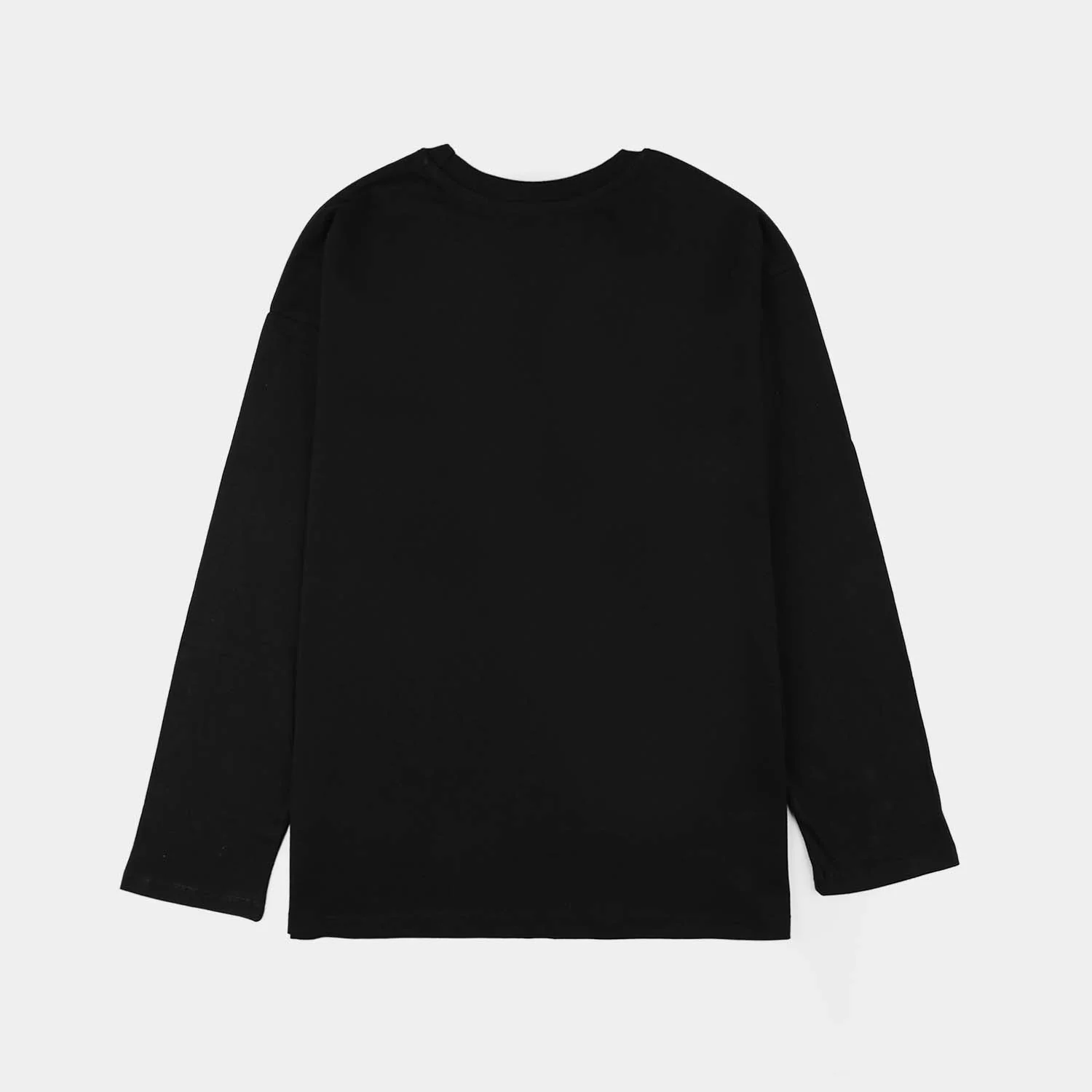 Boys Jersey/Terry T-Shirt - Black - Image 3