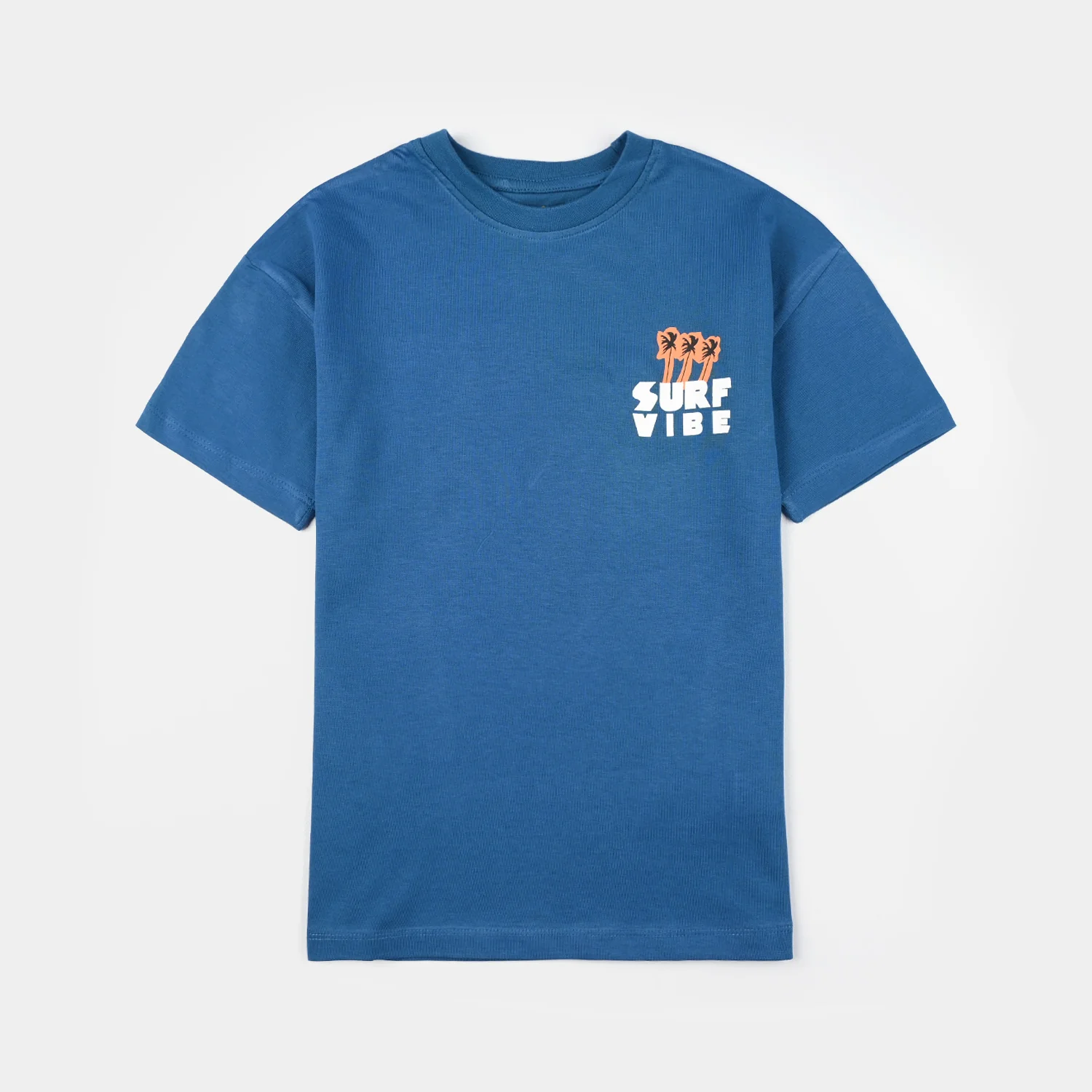 Boys Jersey/Terry T-Shirt (Surf Vibe) - Blue - Image 2