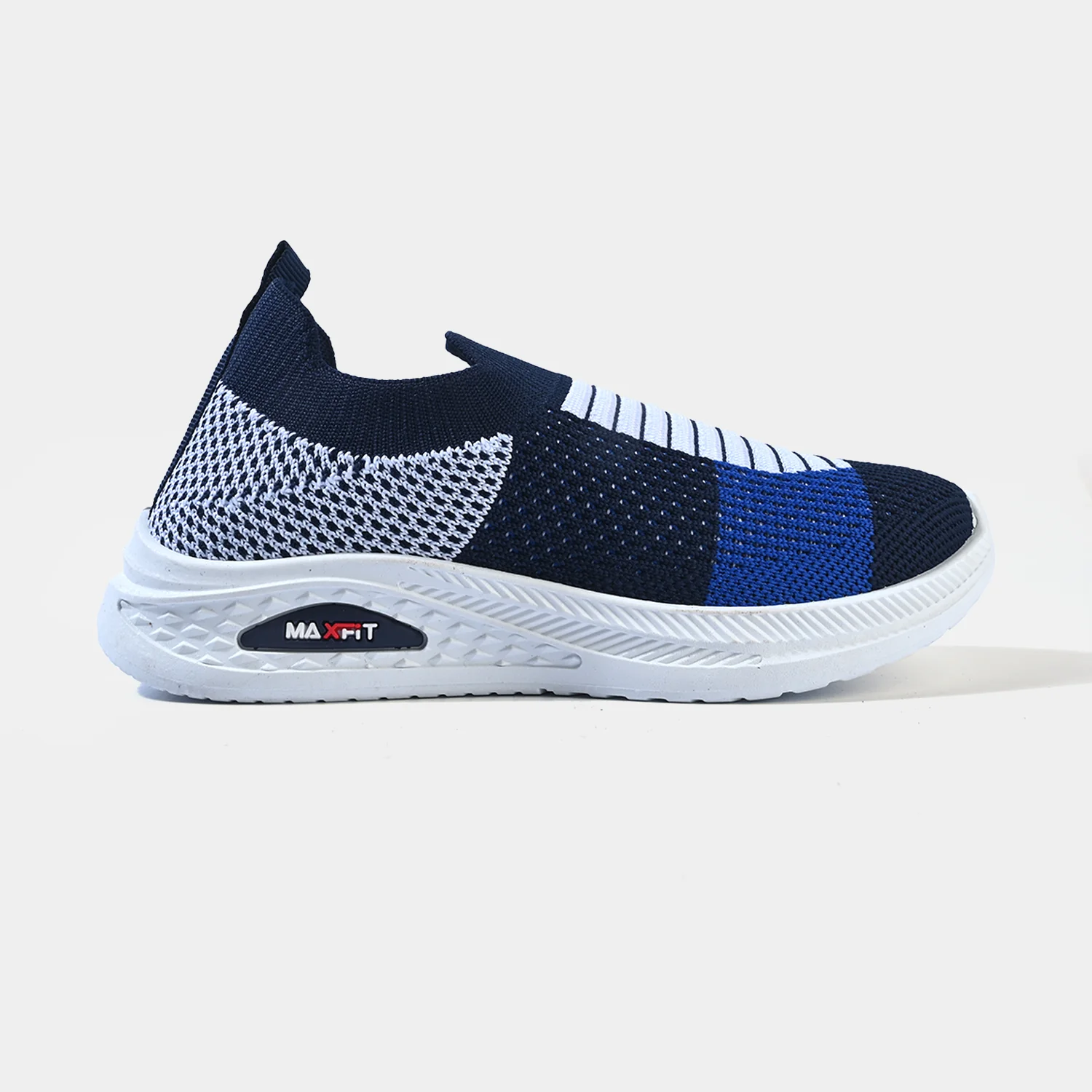 Boys Joggers FMX-19 Knit Slip-On Sneakers – Navy - Image 4