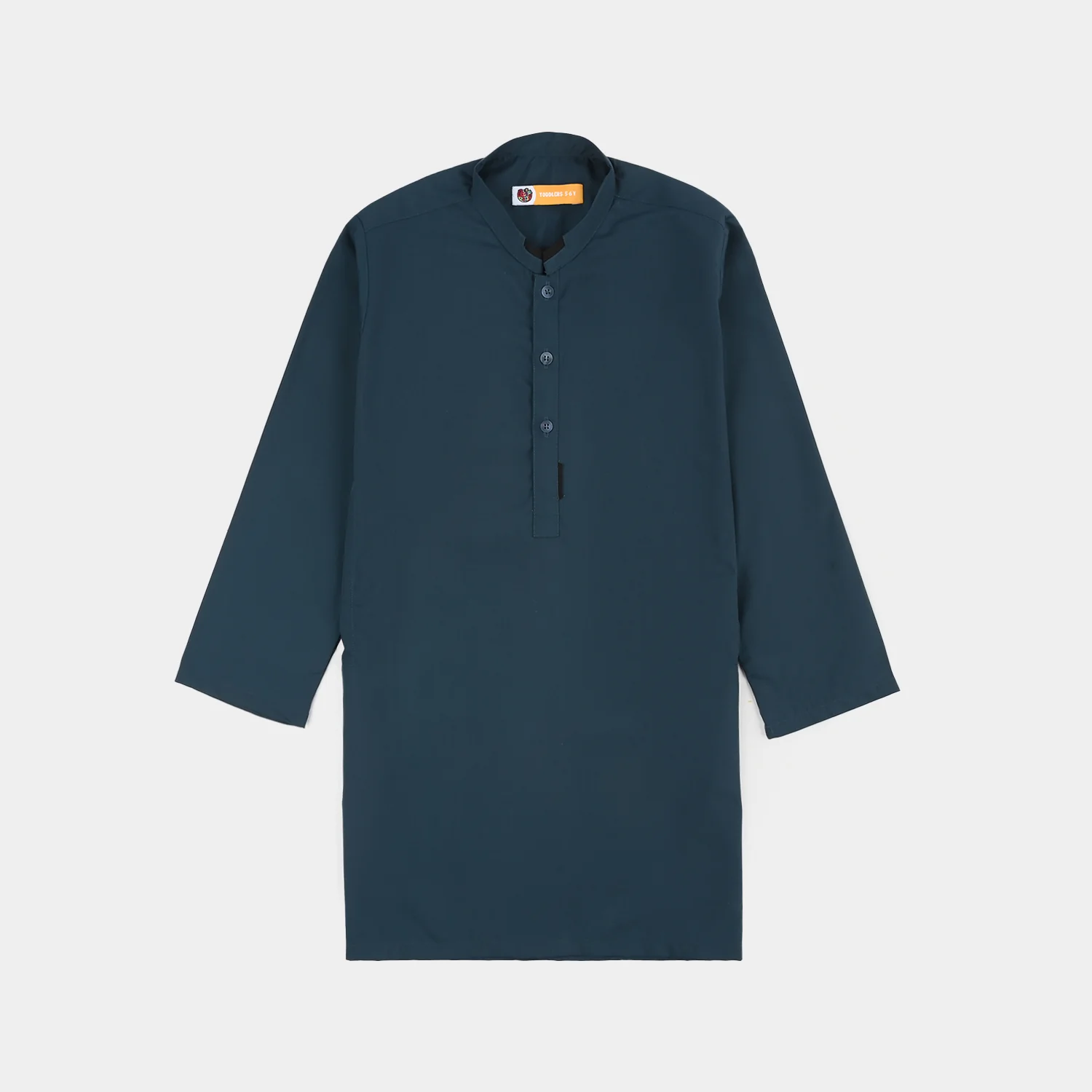 Boys Poly Viscose Kurta Pajama (Contrast)-GREEN - Image 7