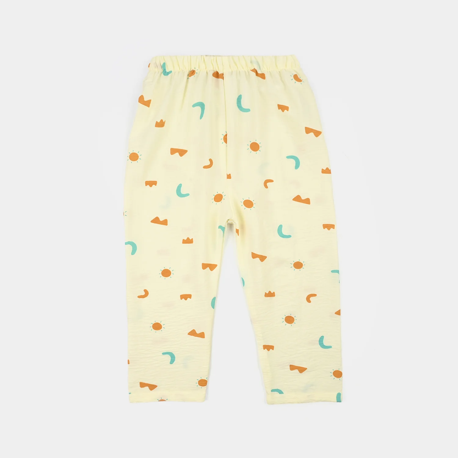 Boys Linen Viscose Nightwear-Shapes-Off.White - Image 6