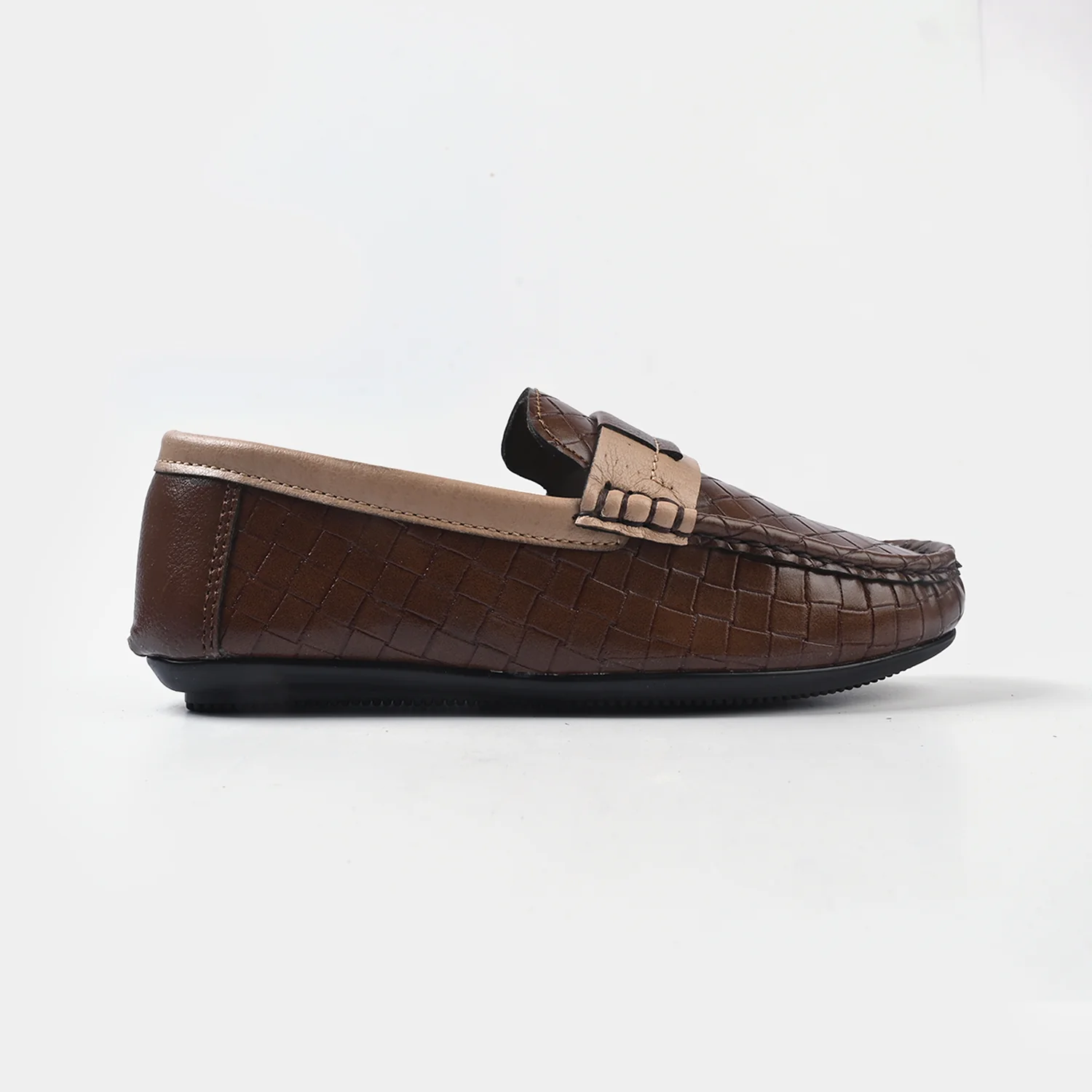 Boys Loafer SS-002-COFFEE - Image 3