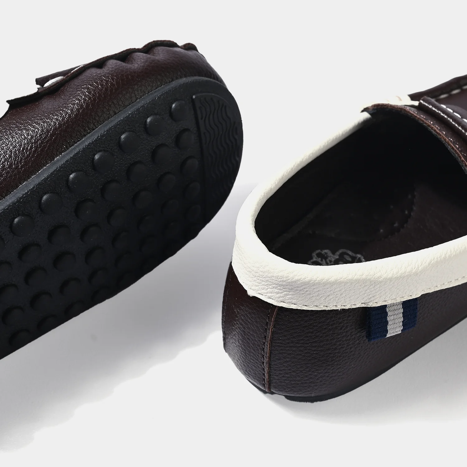 Boys Loafers H502-L1-COFFEE - Image 2