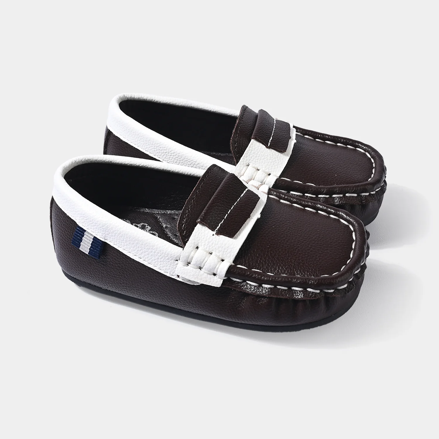 Boys Loafers H502-L1-COFFEE - Image 3