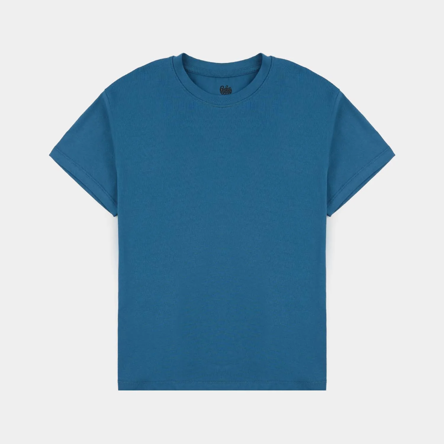 Boys Lycra Jersey Basic T-Shirt - Blue