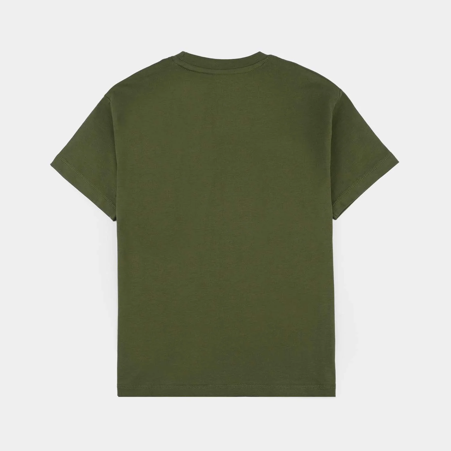 Boys Lycra Jersey Basic T-Shirt - Chive/Green - Image 4