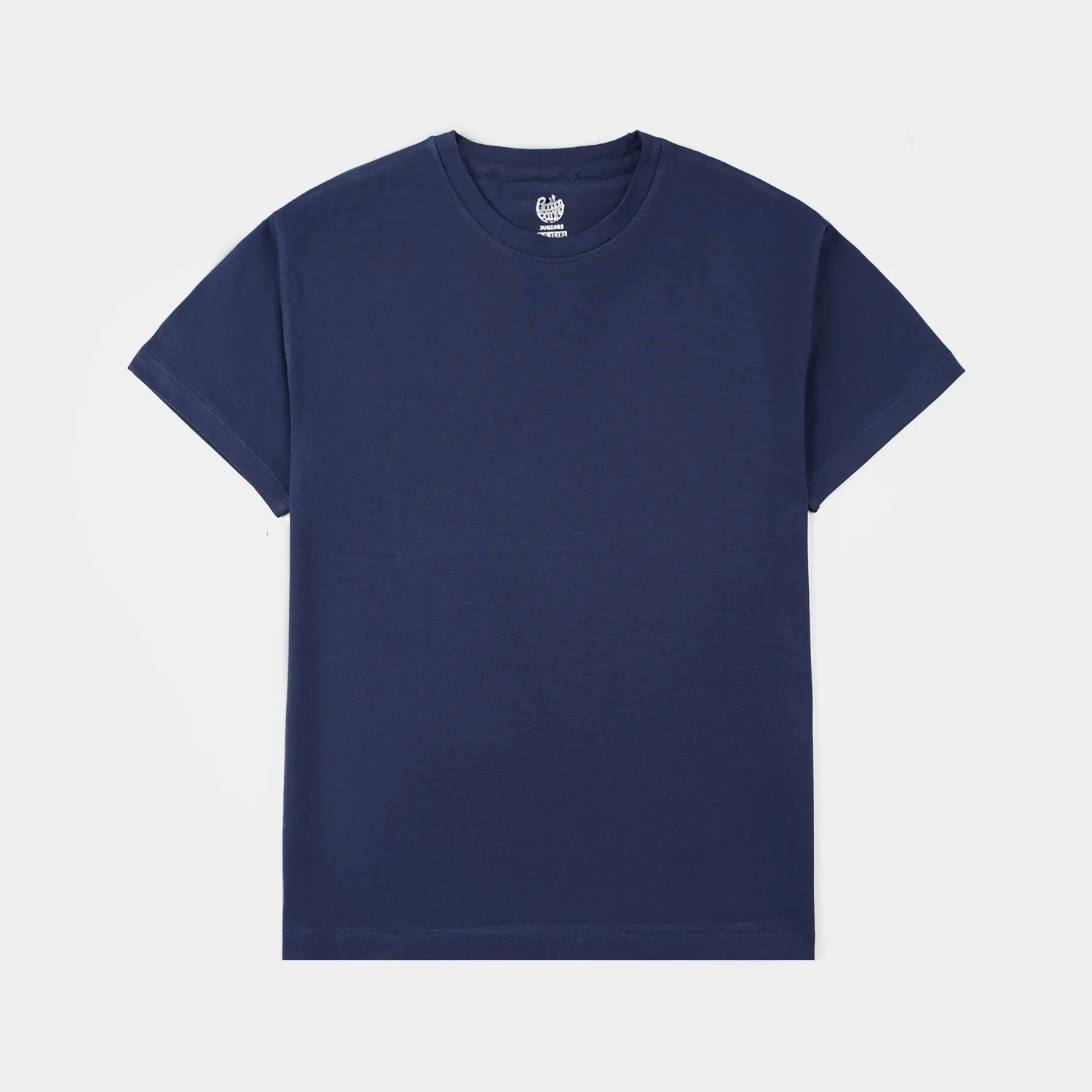Boys Lycra Jersey Basic T-Shirt – Navy Blue