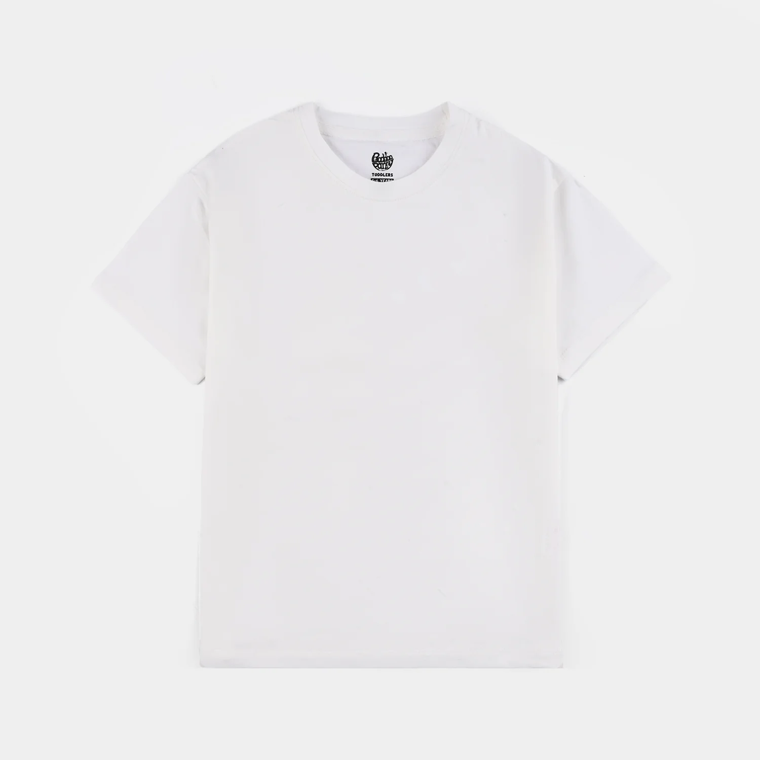 Boys Lycra Jersey Basic T-Shirt - White