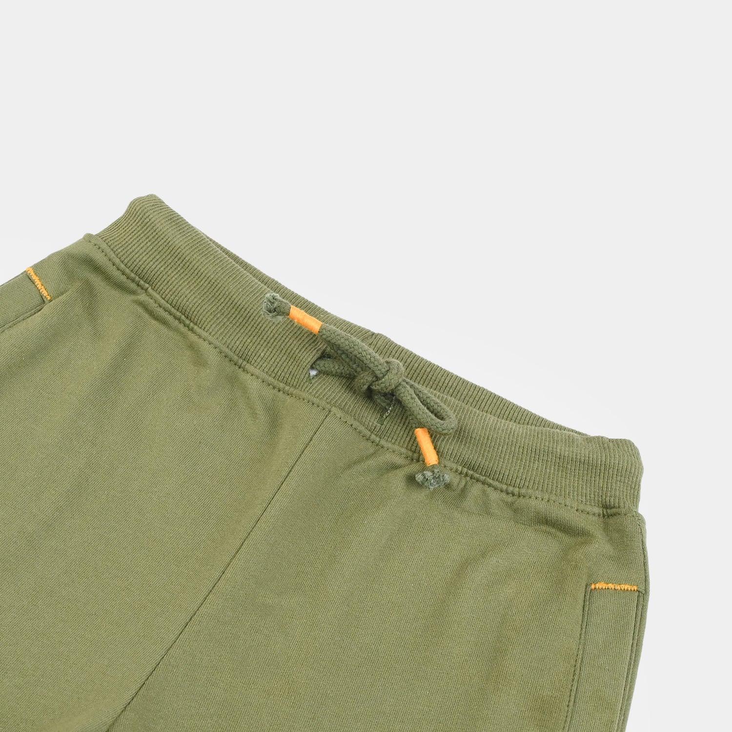 Boys Lycra Jersey Shorts (Basic) - Olive - Image 2