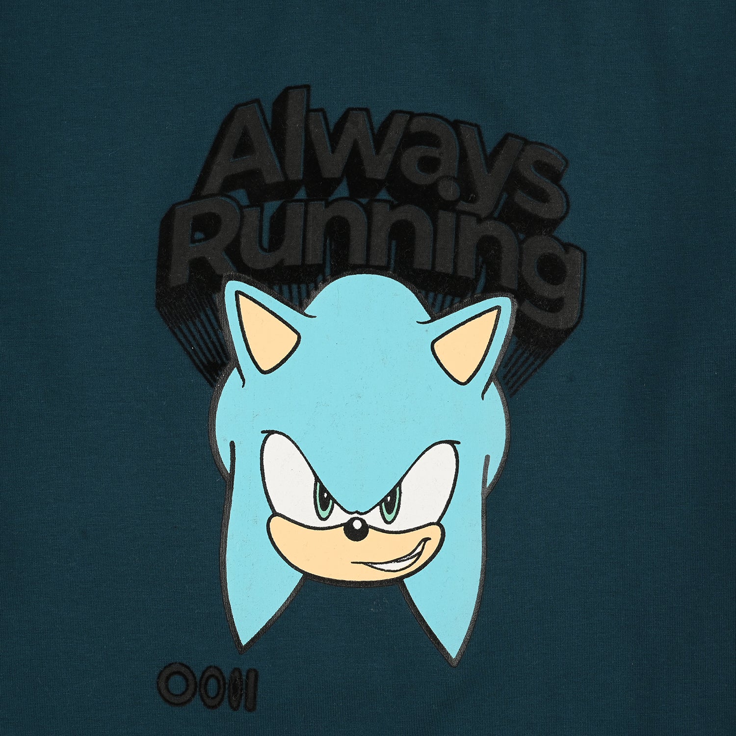 Boys Lycra Jersey T-Shirt ALWAYS RUNNING- Teal - Image 2