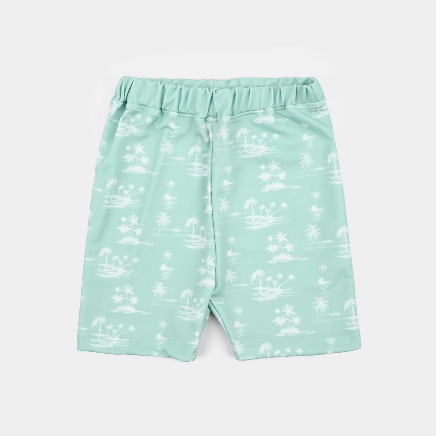 Boys Nylon Swimming 2Piece Suit Sea Shore -Green - Image 4