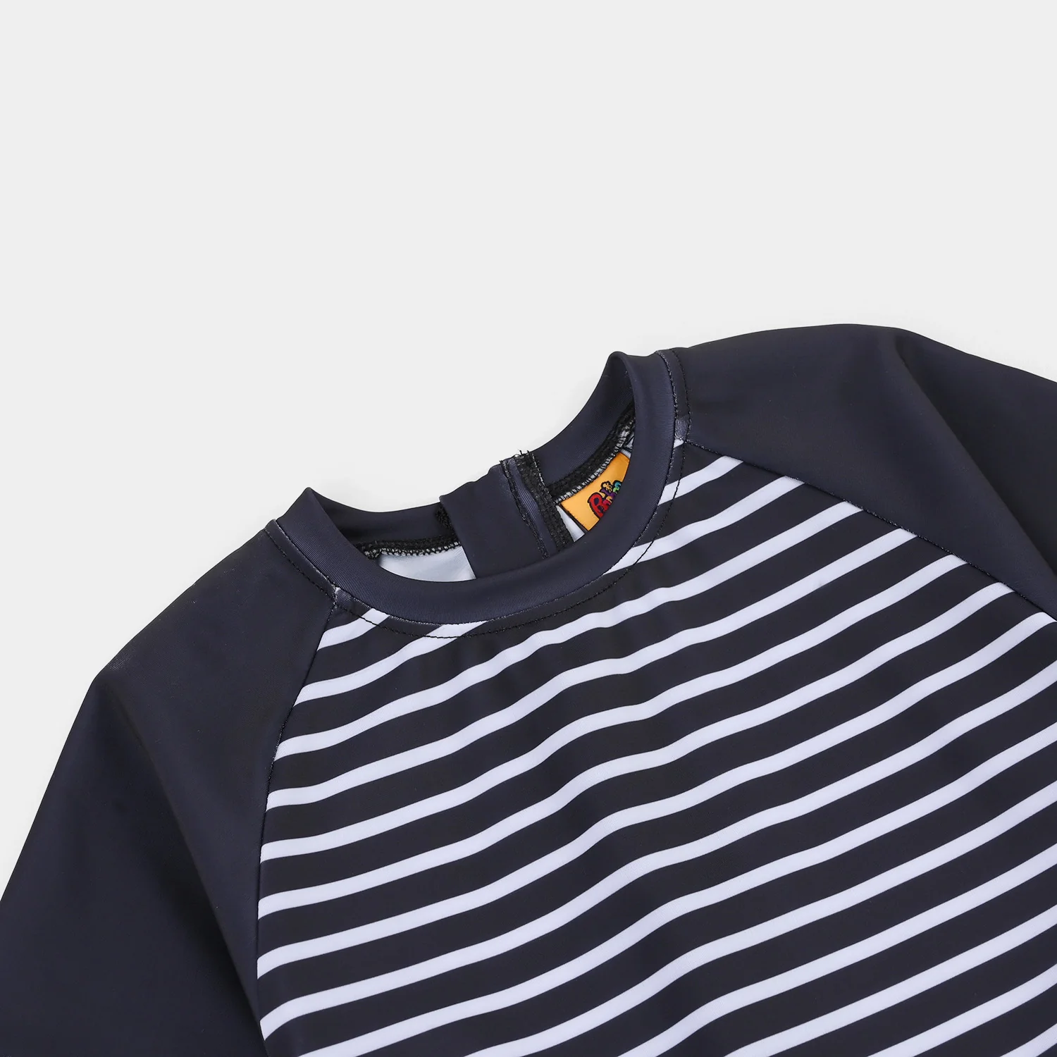 Boys Nylon Swimming Jumper Navy Stripes-Blue - Image 2