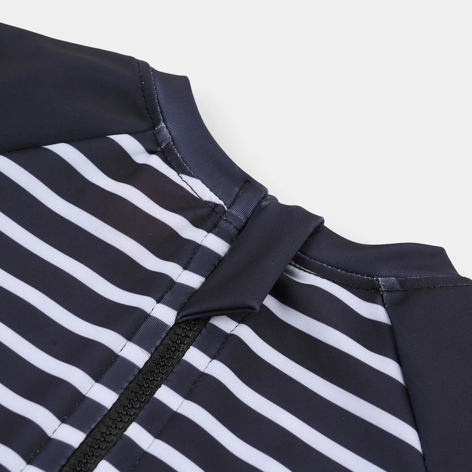 Boys Nylon Swimming Jumper Navy Stripes-Blue - Image 3