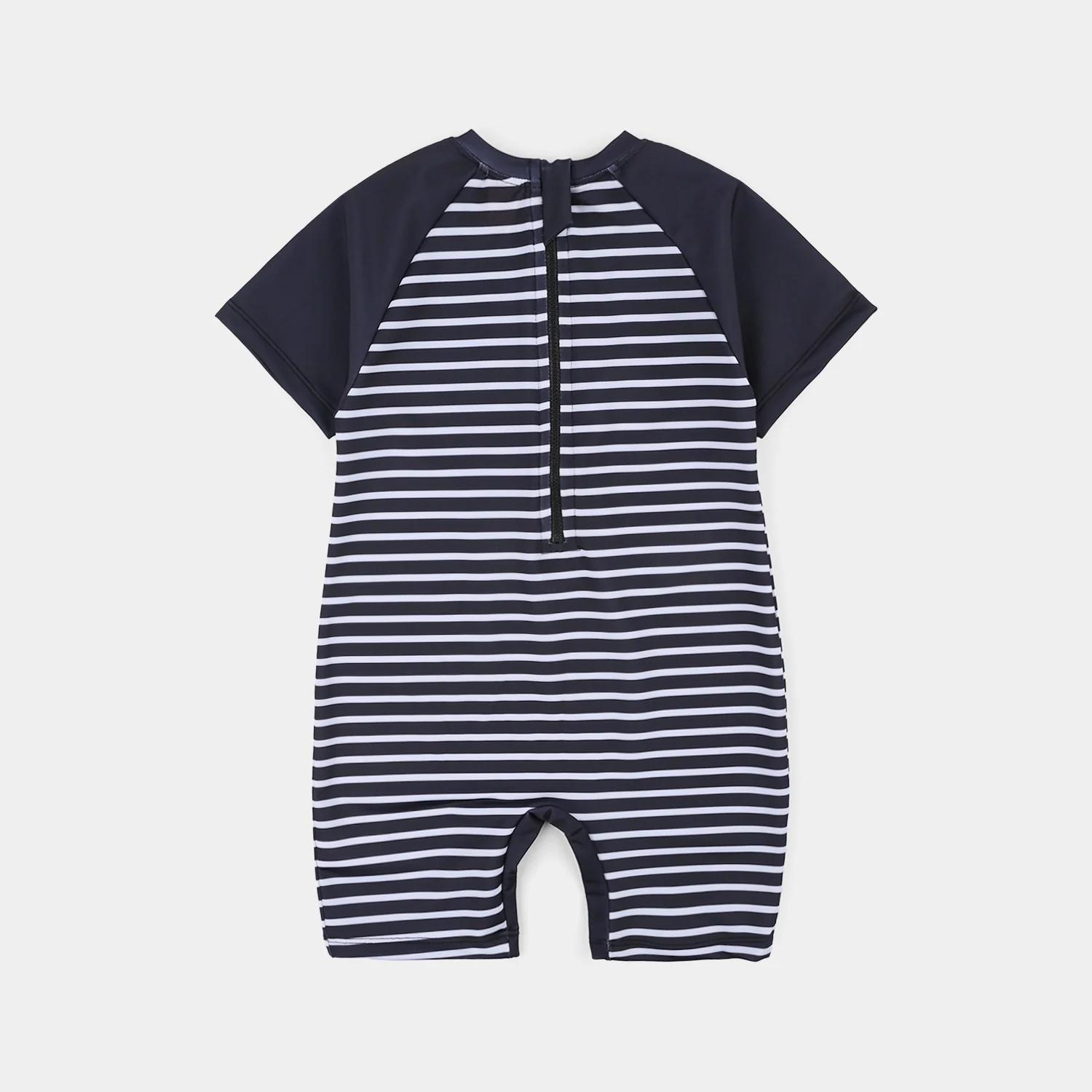Boys Nylon Swimming Jumper Navy Stripes-Blue - Image 4