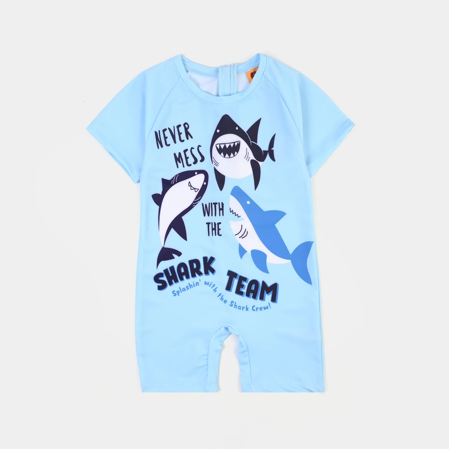 Boys Nylon Swimming Jumper Shark Team-BLUE