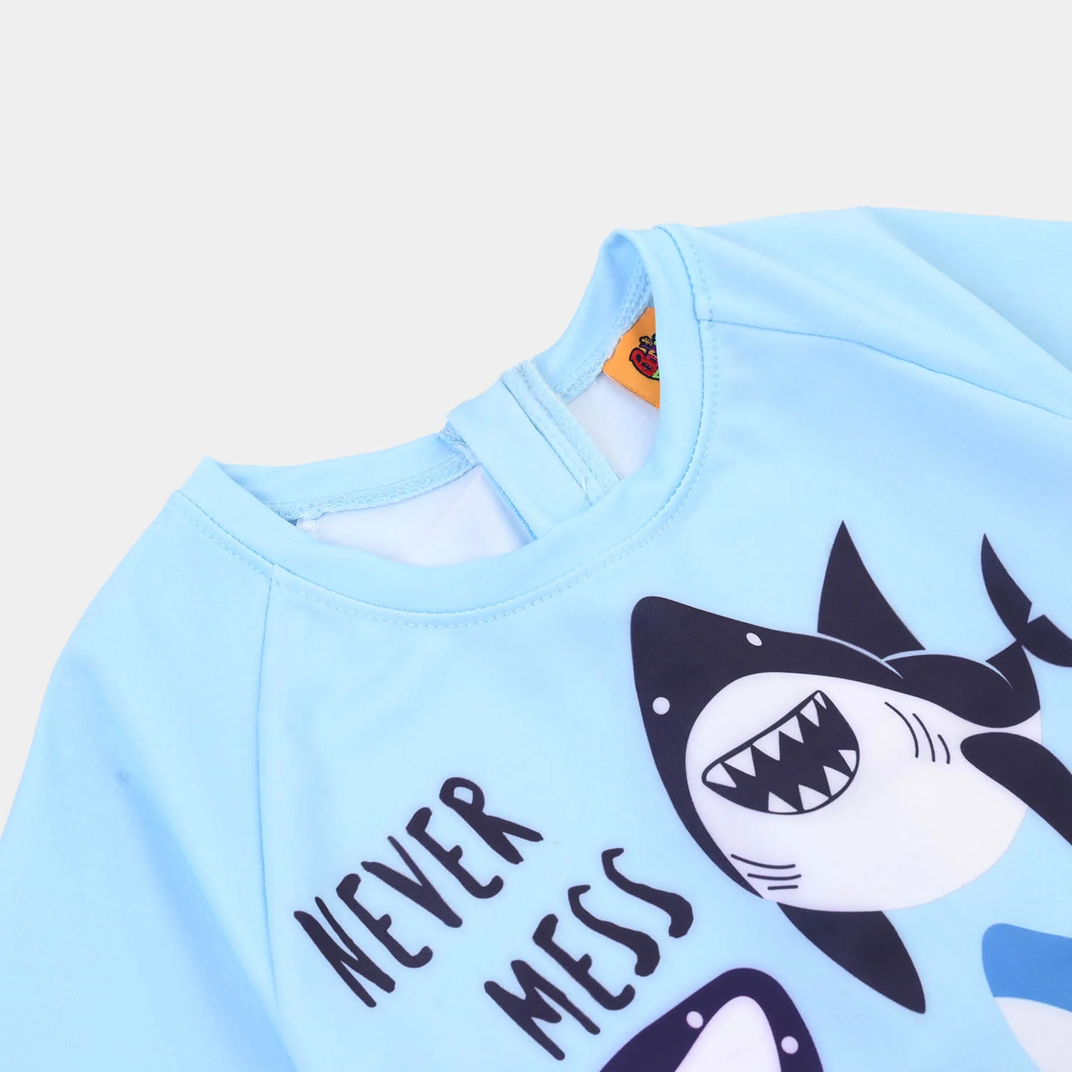 Boys Nylon Swimming Jumper Shark Team-BLUE - Image 2