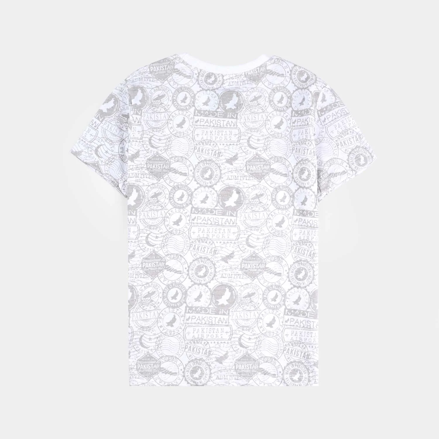 Boys Stamps of Pakistan T-Shirt – White - Image 2