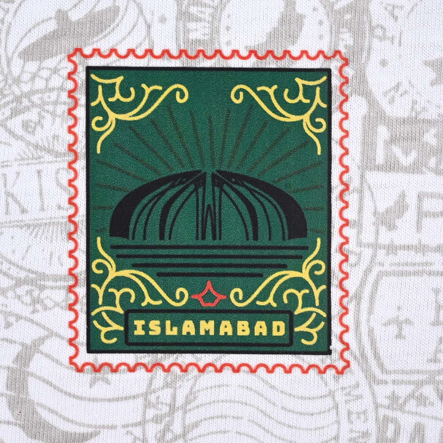 Boys Stamps of Pakistan T-Shirt – White - Image 6