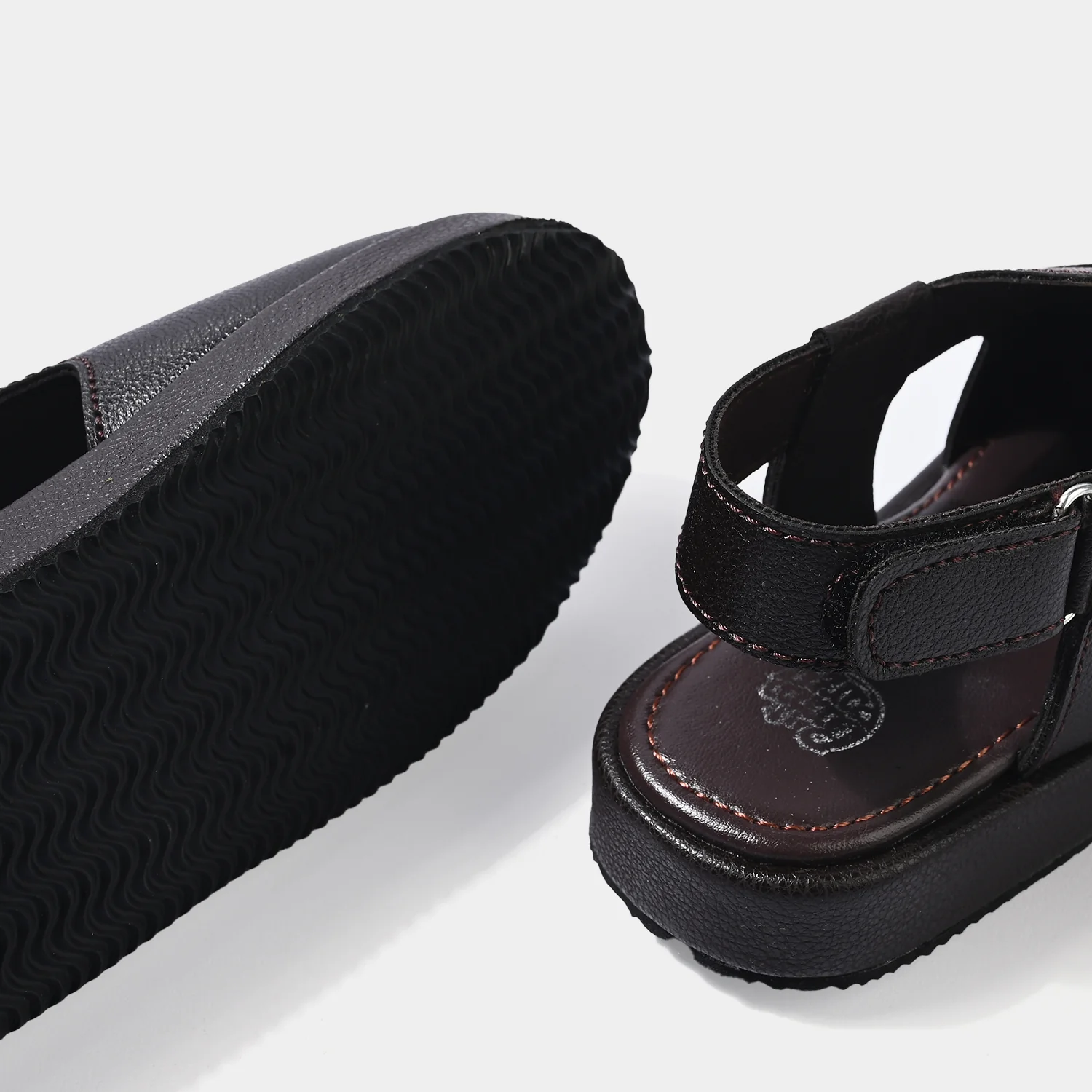 Boys Peshawari MS-001 – Brown with Slingback Strap - Image 2