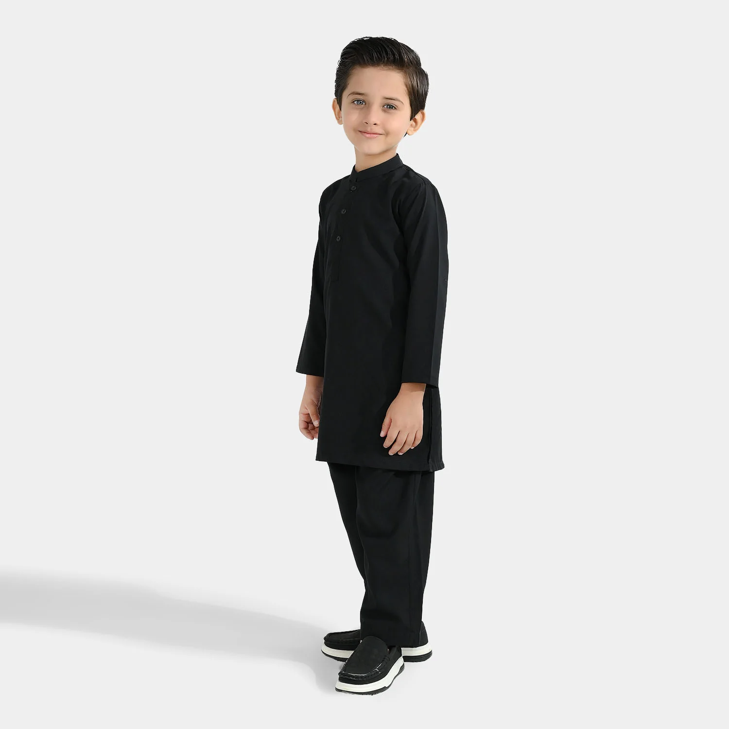 Boys Poly Cotton 2Piece Suit (Black Beauty) - Image 3