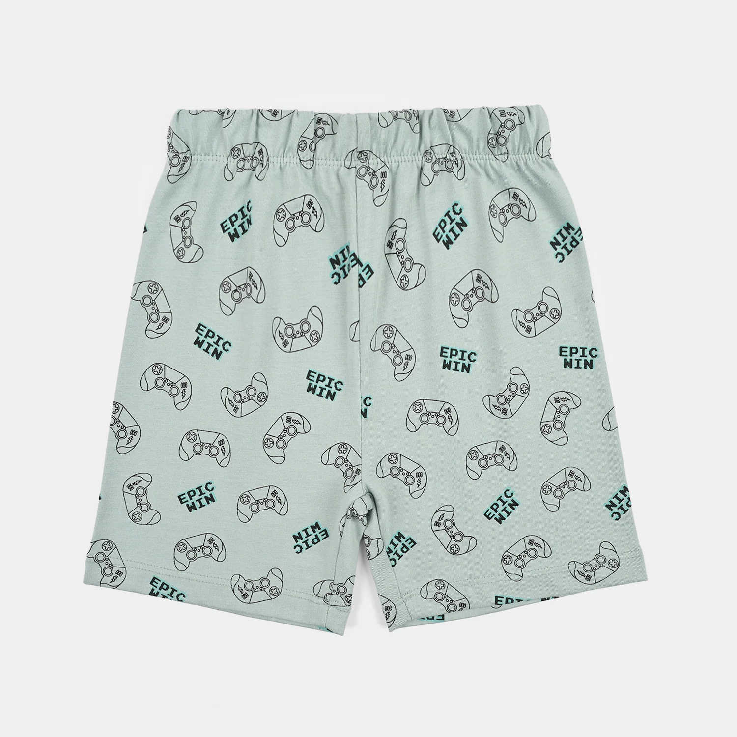 Boys Poly Cotton Jersey Night Suit EPIC WIN- Grey Mist - Image 5