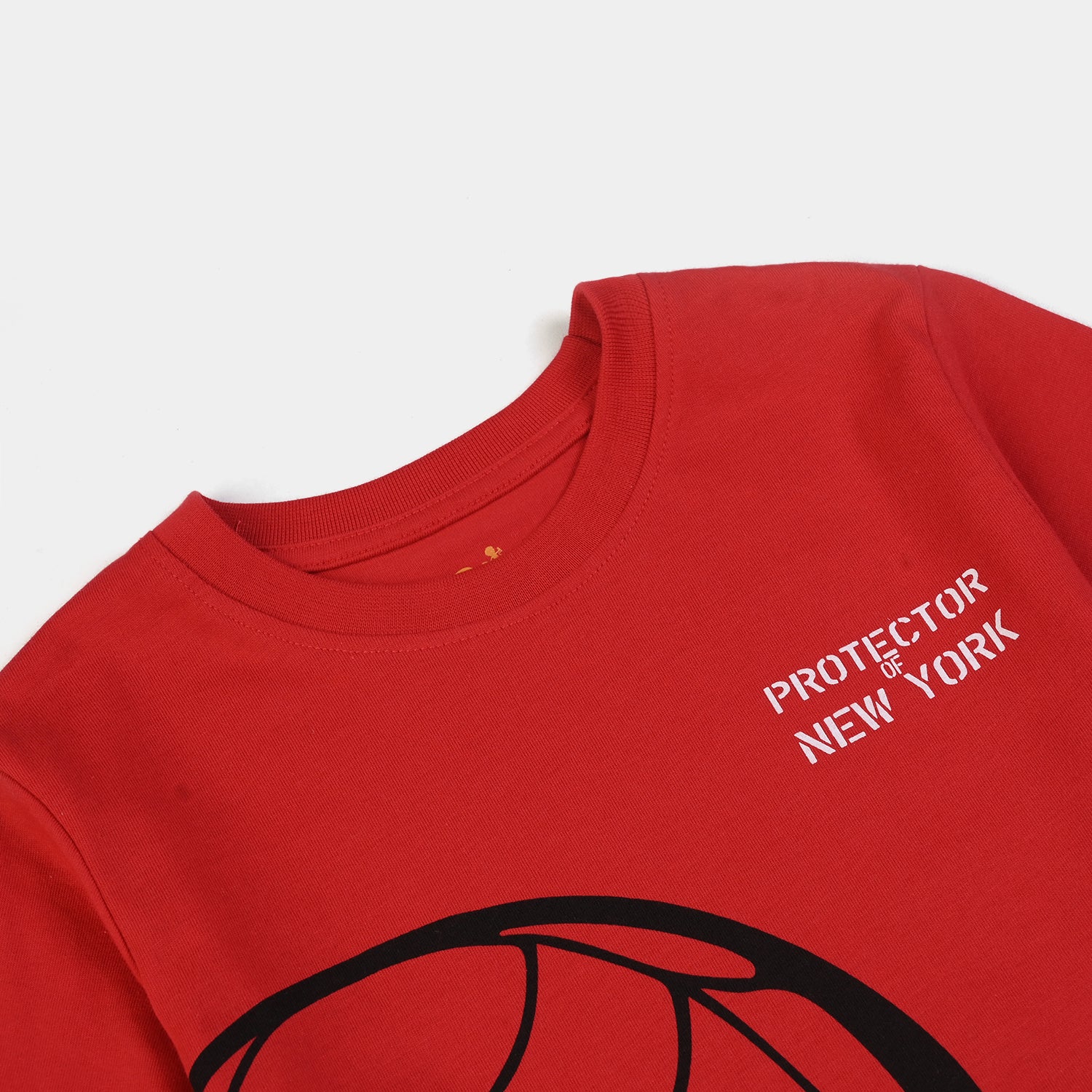 Boys Poly Cotton Jersey Night Suit-RED - Image 3