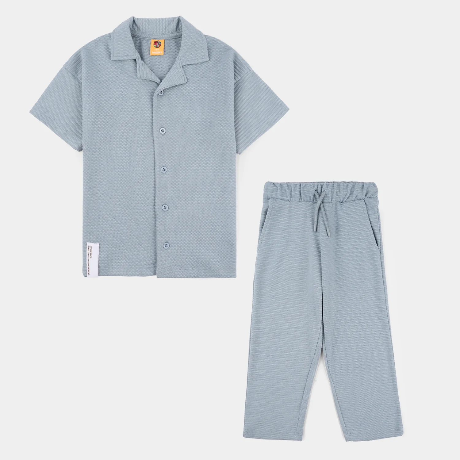 Boys Poly Jersey 2-Pc Suit - Blue - Image 3