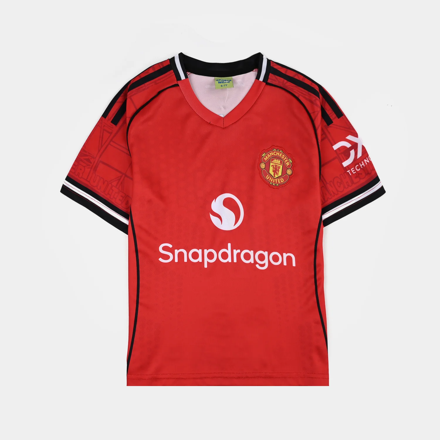 Boys Poly Jersey 2PC Suit-RED - Image 2