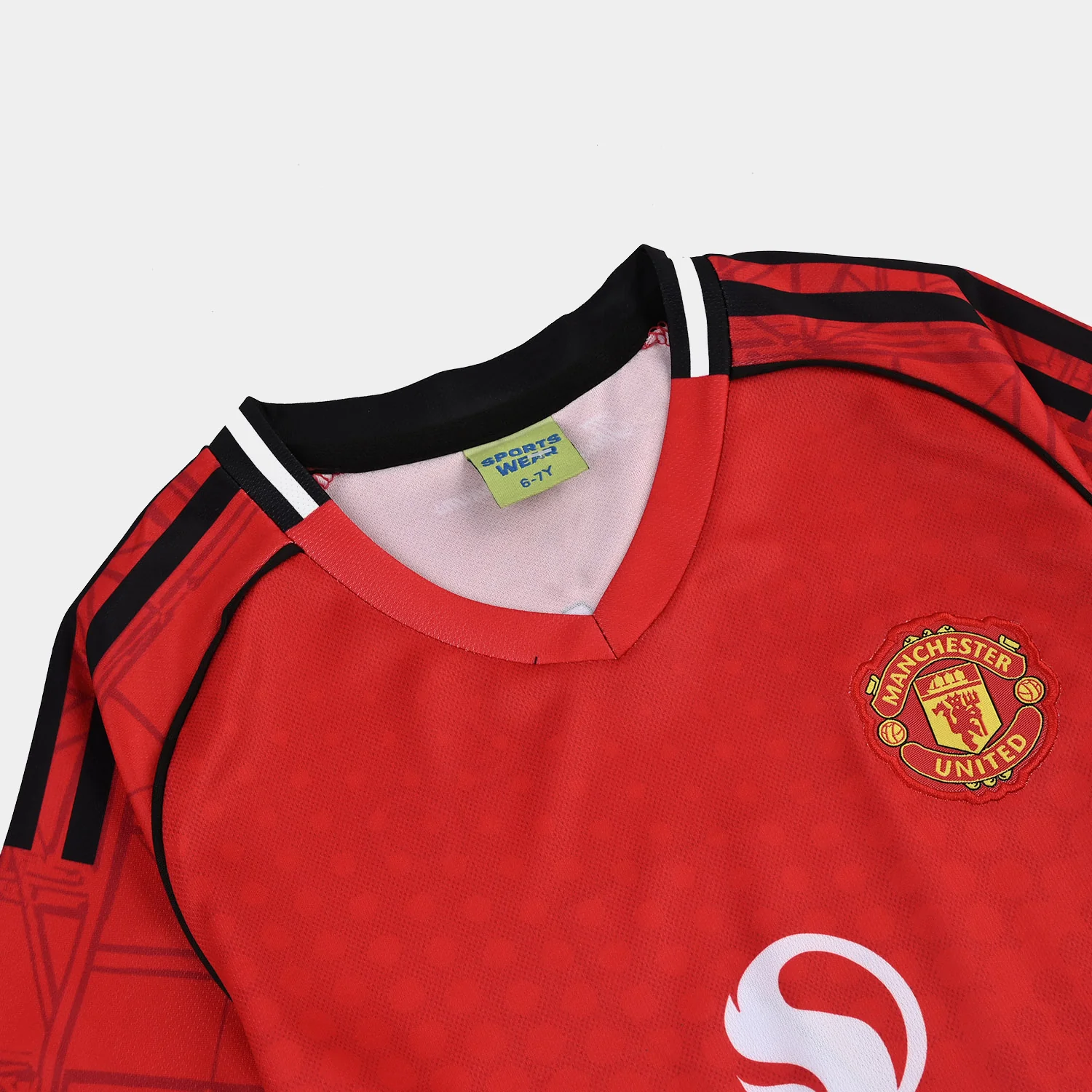 Boys Poly Jersey 2PC Suit-RED - Image 3