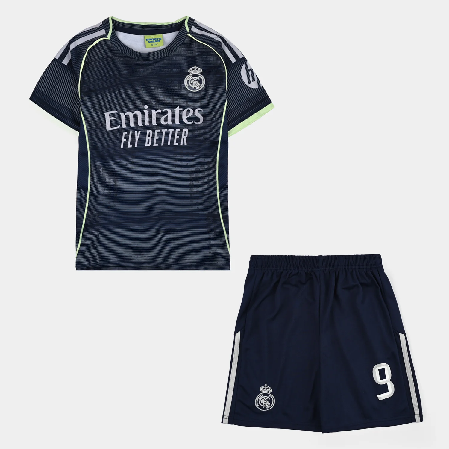Boys Poly Jersey 2PC Suit-Blue