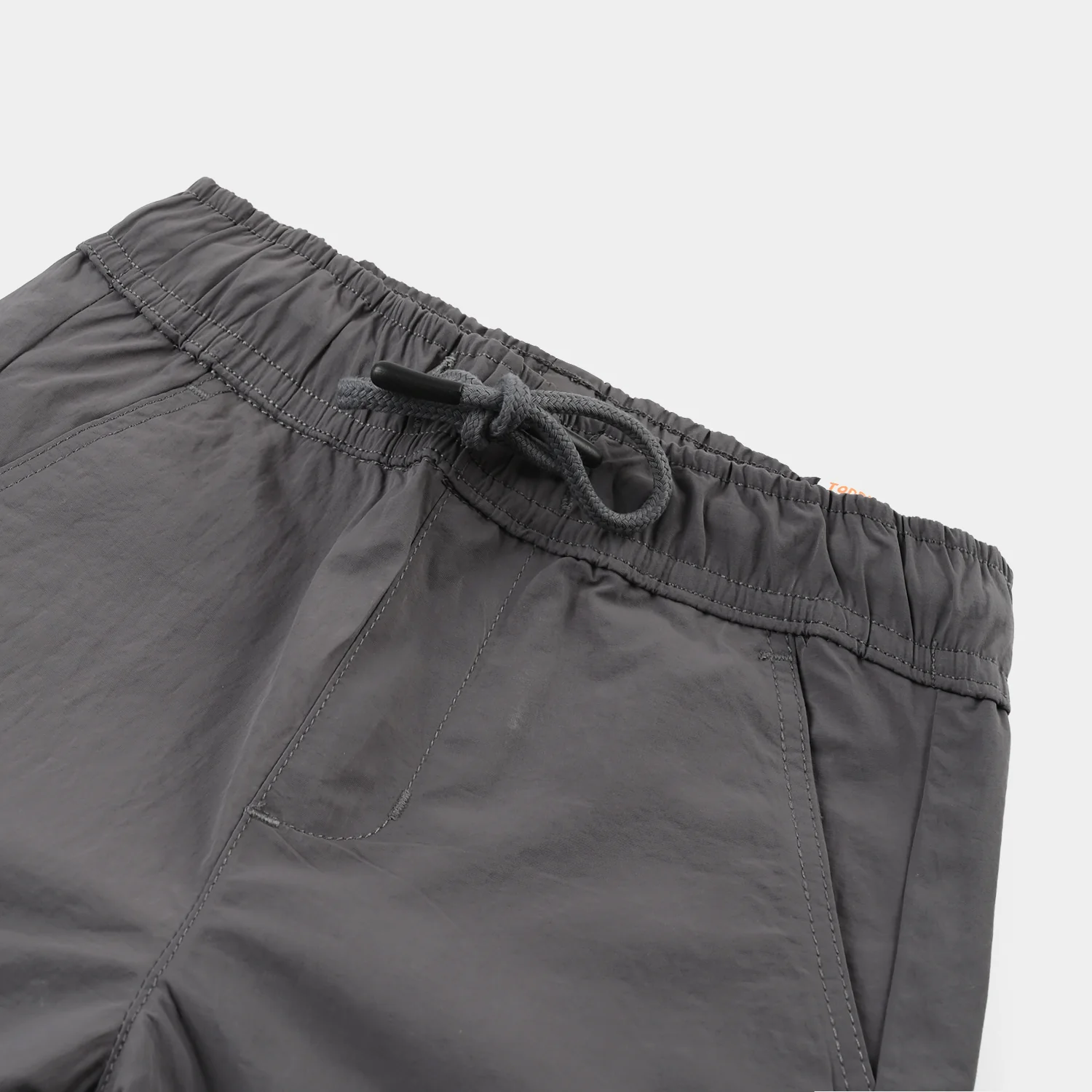 Boys Poly Twill Poly Shorts Skater Crew – Grey - Image 2