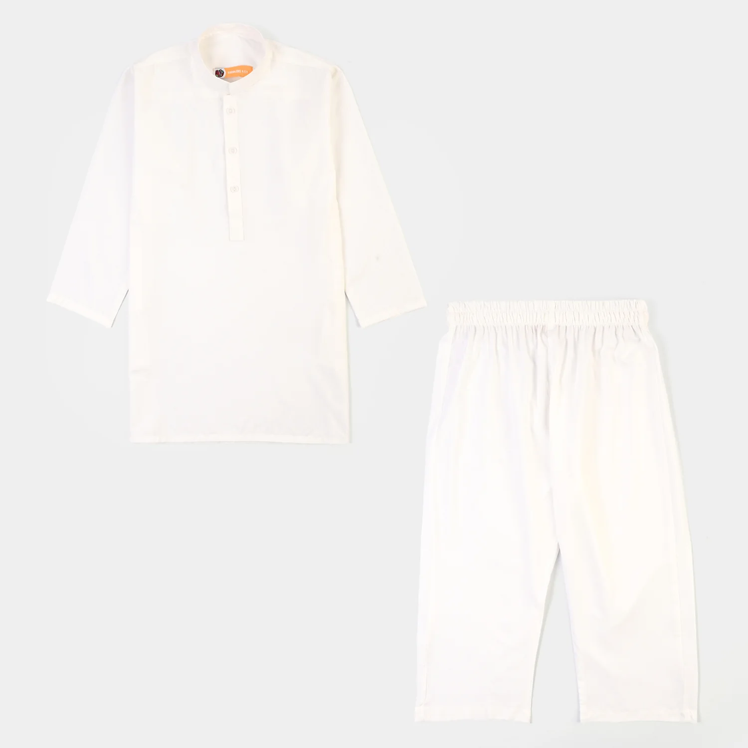 Boys Poly Viscose 2Piece Suit (White Basic)