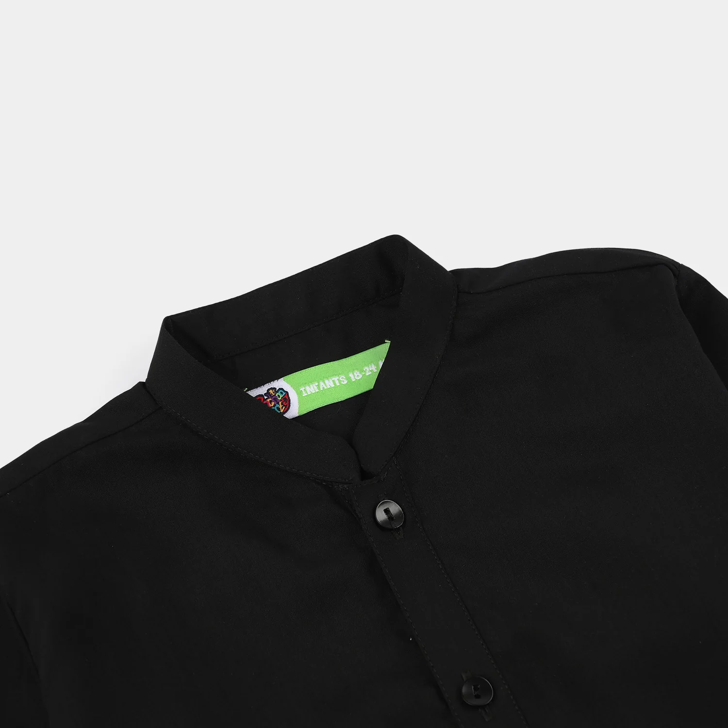 Infant Boys Poly Viscose Kurta Pajama (Blended) - Black - Image 3