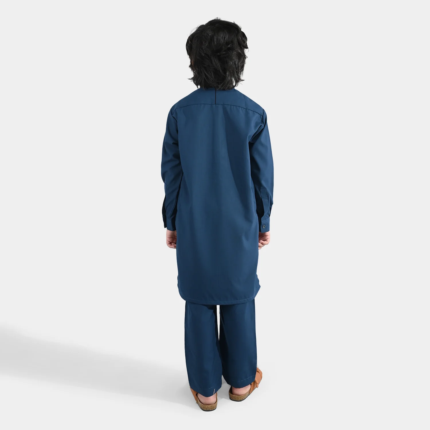 Boys Poly Viscose 2Piece Suit (Overly)-Teal - Image 5
