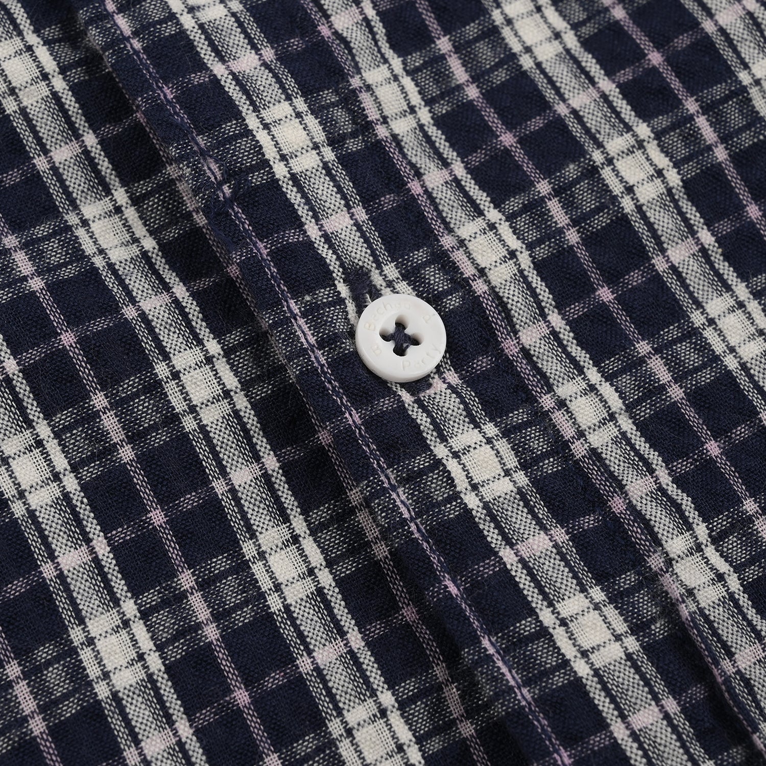 Boys Yarn Dyed Shirt (Blue Berry) - Blue - Image 3